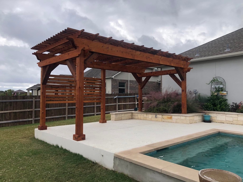 pool side pergola